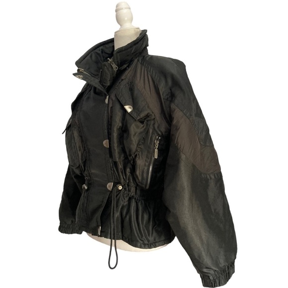 Downhill Racer Jacket 80s Vtg Thermaloft Black - Picture 4 of 9